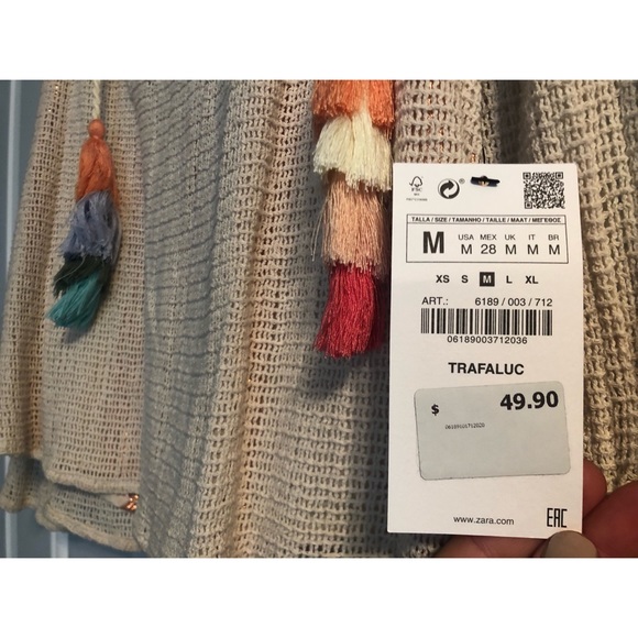 Summery top with rainbow tassels - Picture 3 of 5